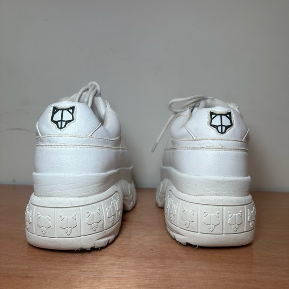 Naked Wolfe White Leather Sporty Platform Sneaker USA SIZE 6 - Picture 5 of 10